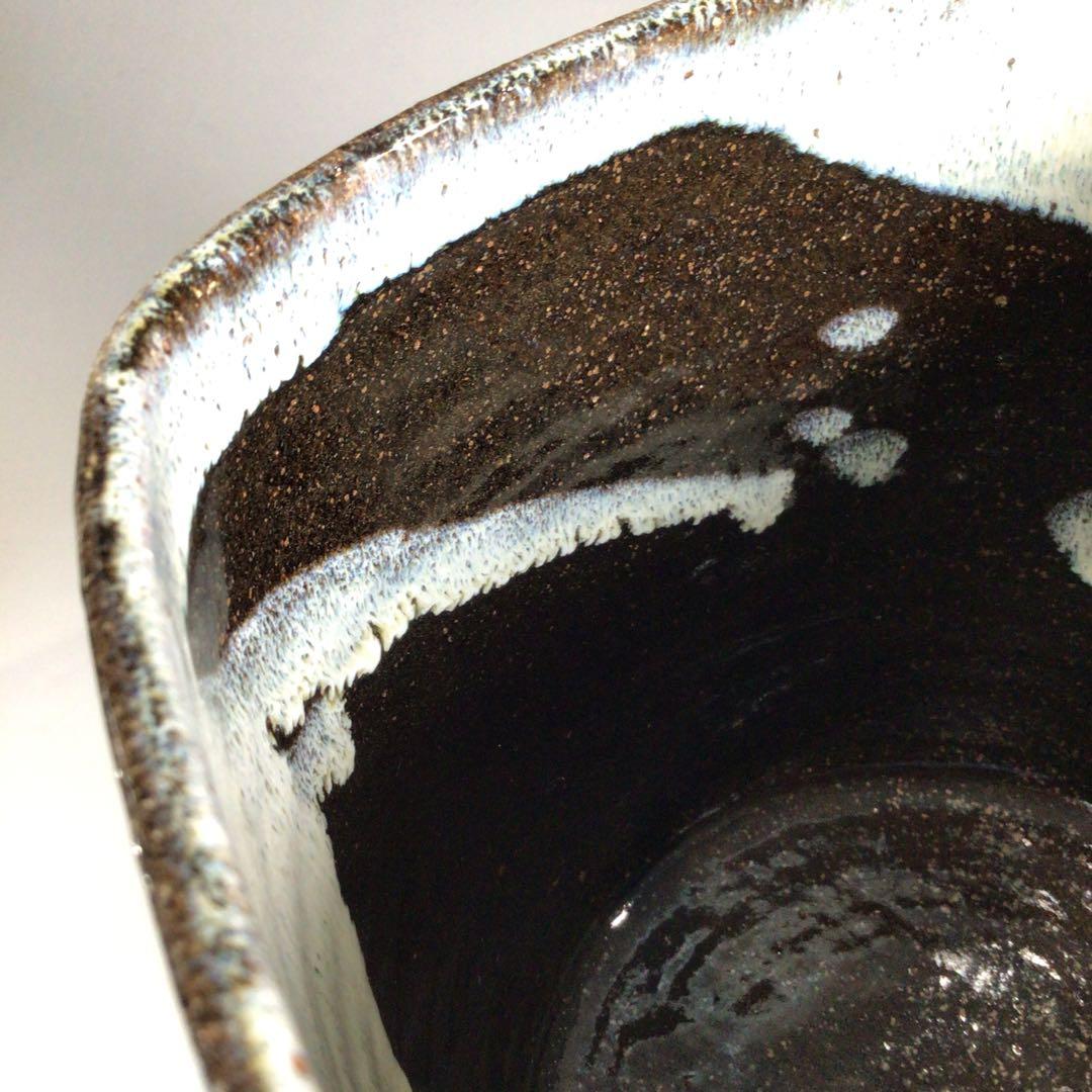 Ｐ１４６　水指　『高取焼』『笹山登古造』『耳付水指』　共箱　茶道具