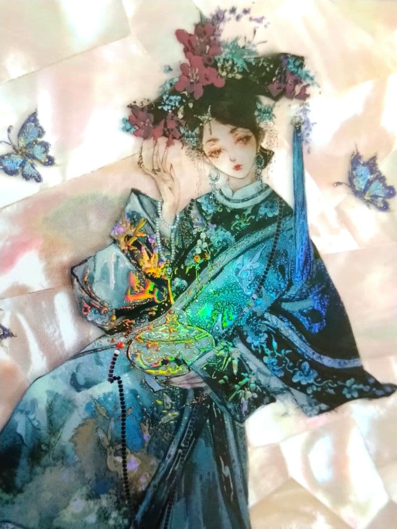 ✩のこり１✩J414＃瓷美人(霓虹光)玉玉卿切り売り海外人物マステ女の子