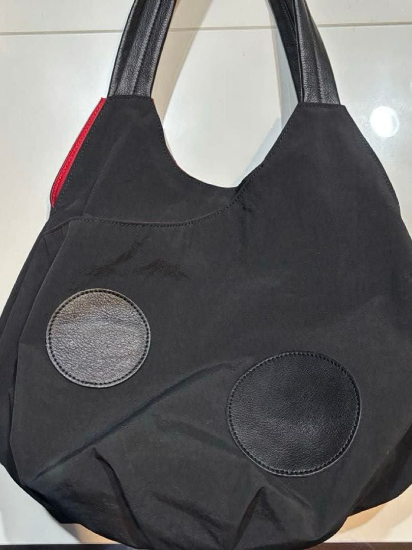 美品☆クレッシェント黒いショルダーバッグ