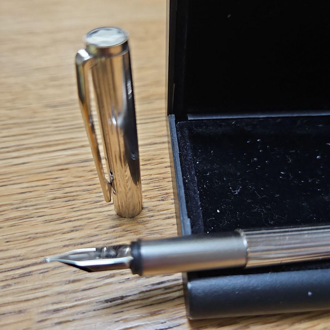 MONTBLANC モンブラン ノブレス プラチナ ストライプ コンバータ付き