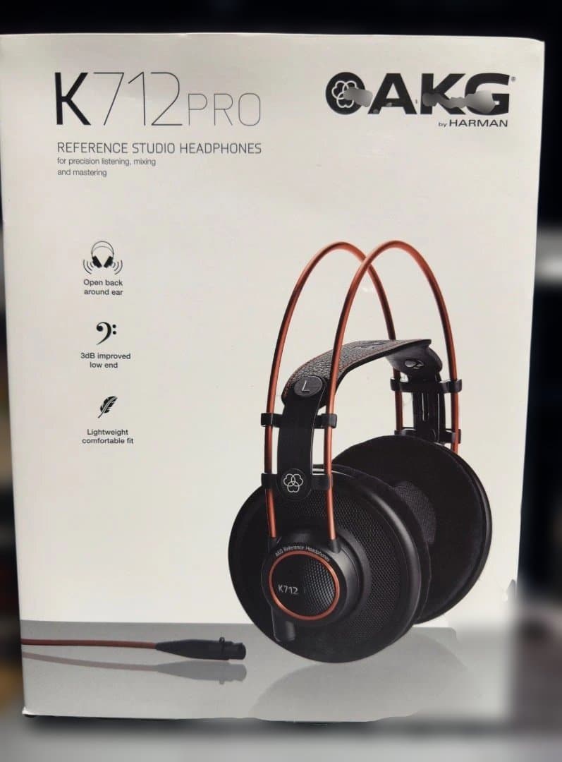 AKG Ｃ200ケーブル付き AKG K712 PRO （キャリングポーチ欠品）