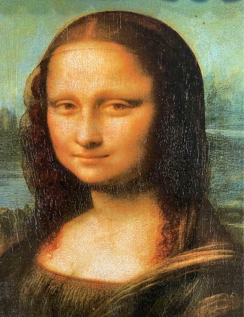 モナリザ　レプリカ　額縁　額装　額掛け　レトロ　アンティーク　インテリア