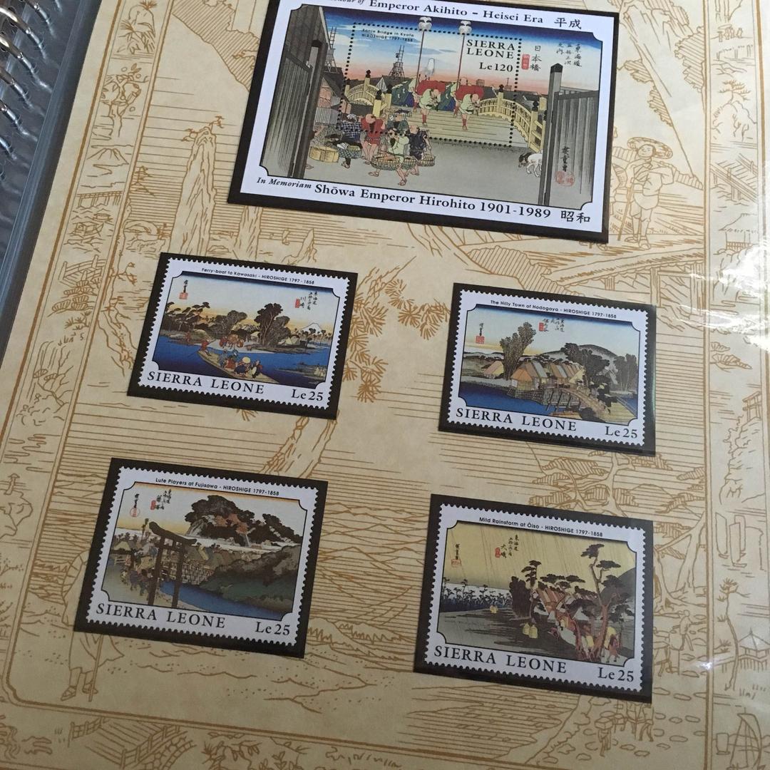 未使用極美品！激レア海外の広重切手コレクション完品