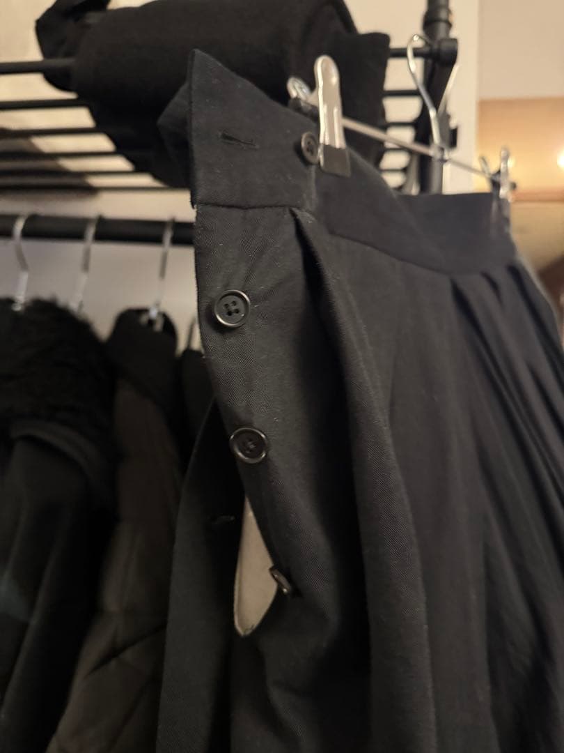 yaeca パンツ プリーツ 二重