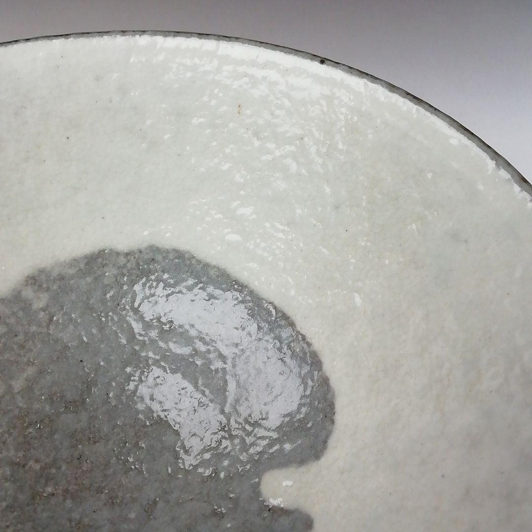 Ｔ２４７　茶碗　『露草』『平茶碗』『浅見与し三 造』　共箱　抹茶碗　茶道具