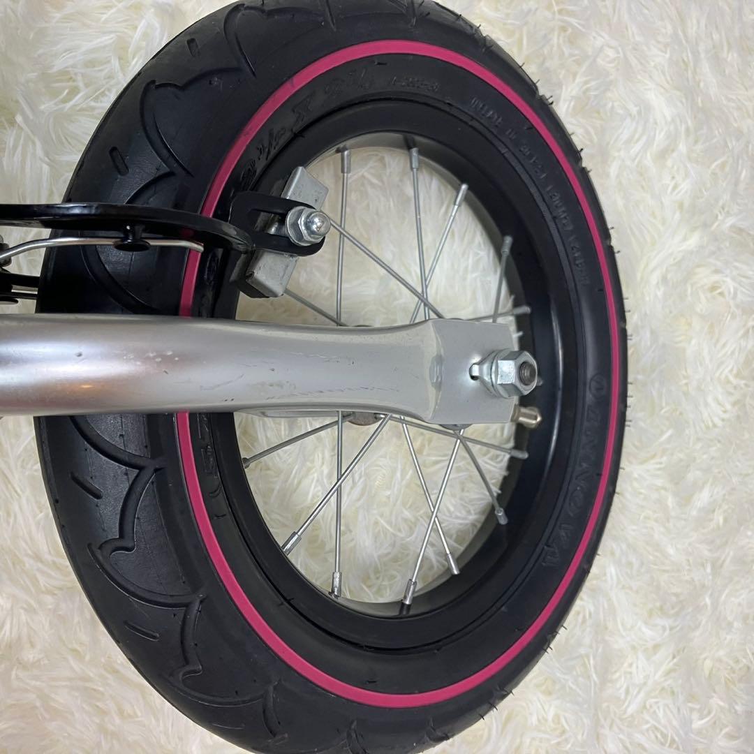 【極美品】へんしんバイク 12インチ ピンク スタンド付
