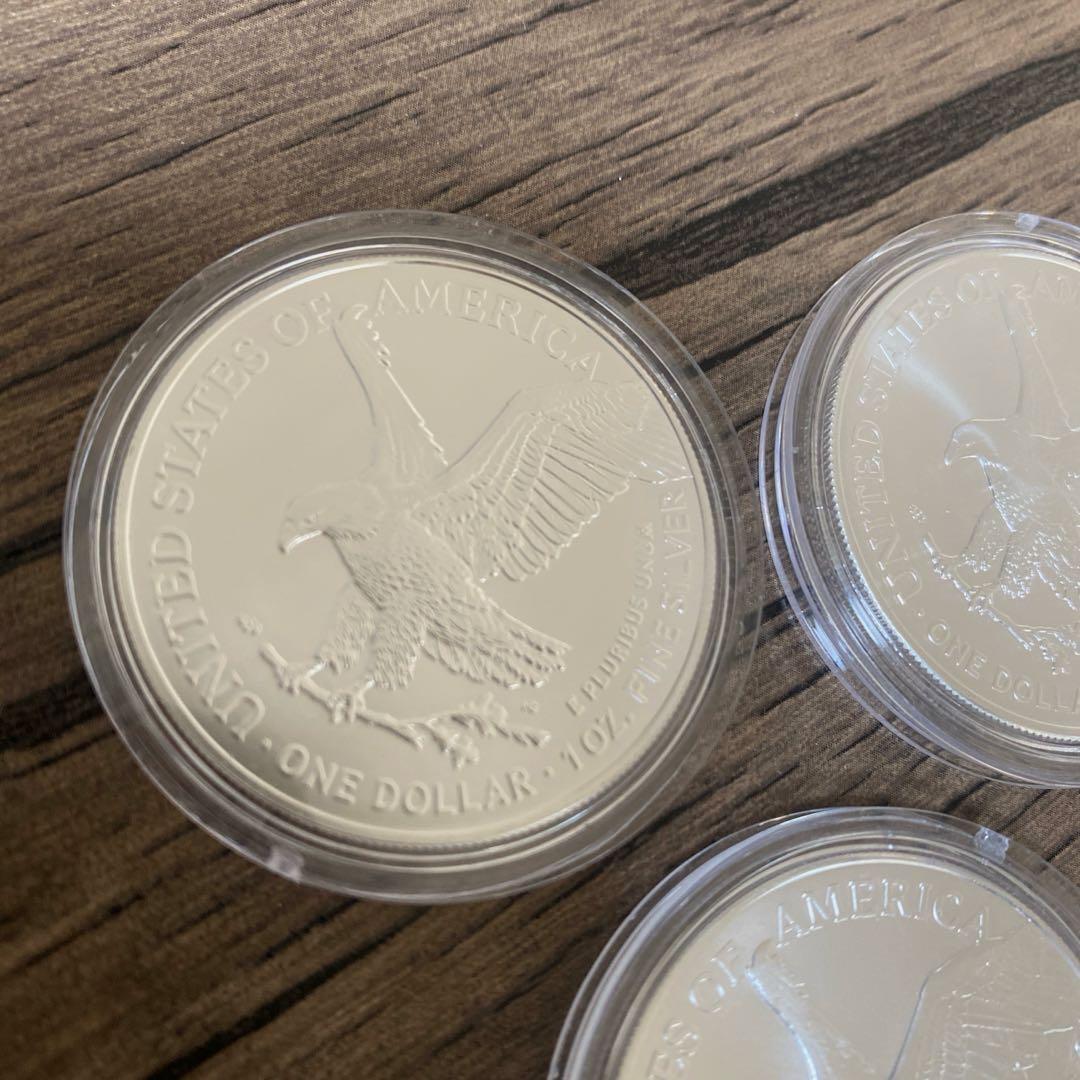 純銀　1オンス 5枚セット 2024年　アメリカ　イーグル・ウォーキングリバティ