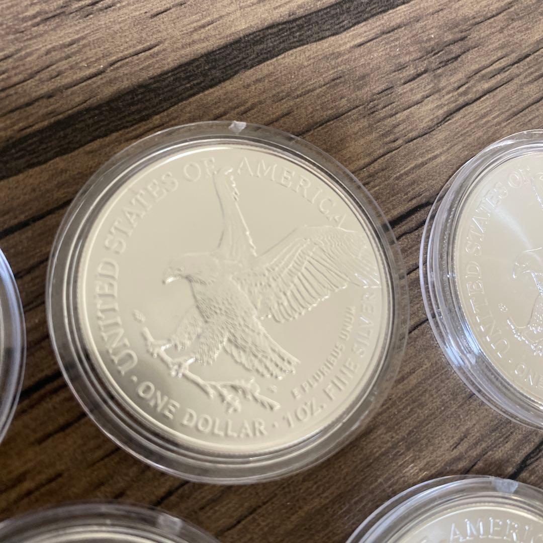 純銀　1オンス 5枚セット 2024年　アメリカ　イーグル・ウォーキングリバティ