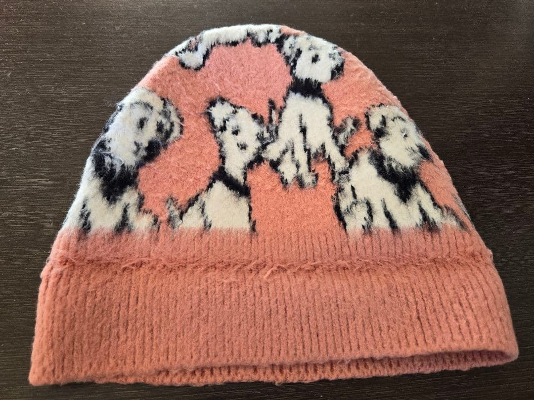 セリーヌ‪ エイミードリアン コラボ 犬柄 ニット帽 TU