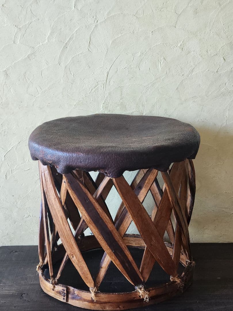 メキシコ　民藝　手仕事　エキパルスツール　ヴィンテージ