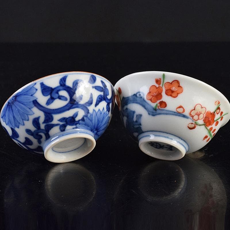 五名工　清水六兵衛　永楽善五郎　平安三浦竹泉　寄せ盃　五客　共箱　M　R7801