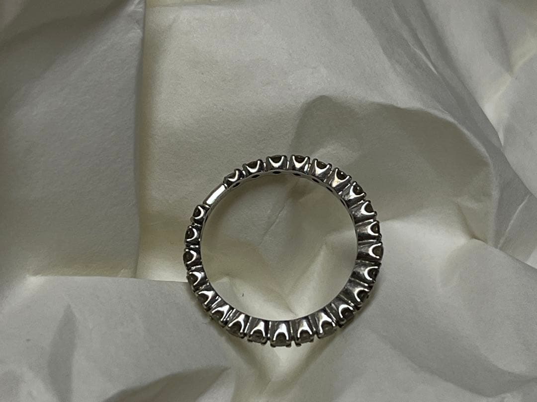 K18WG ダイヤモンド指輪