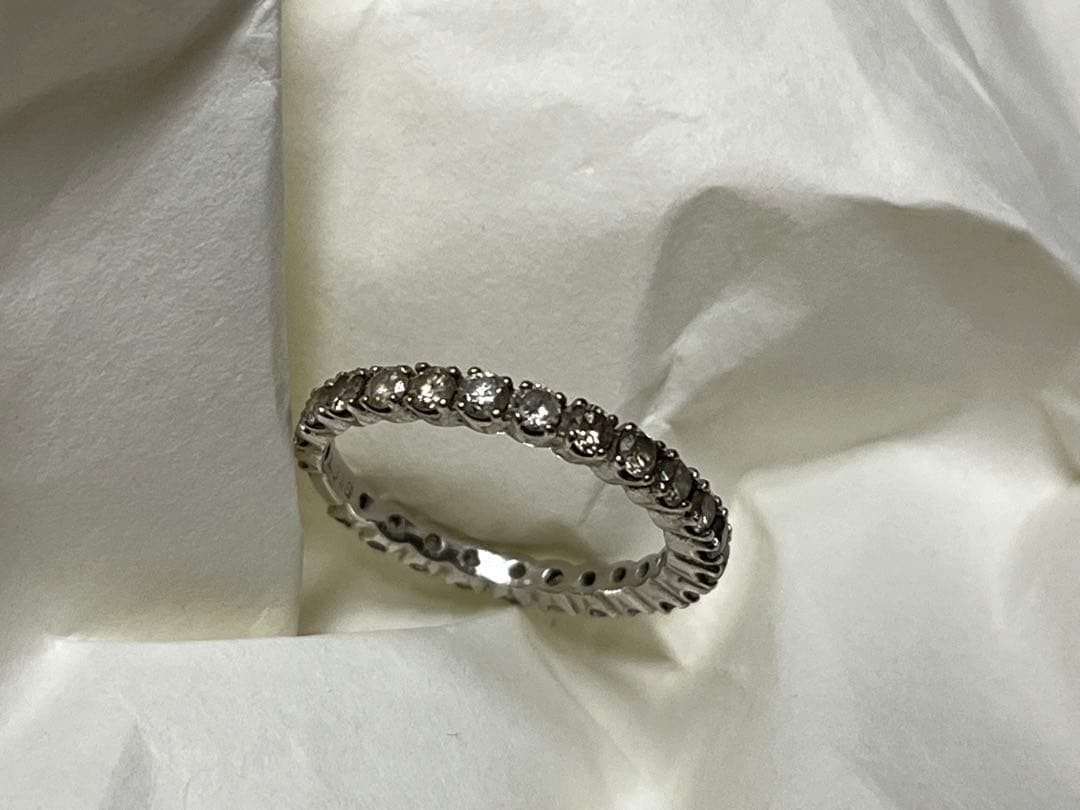 K18WG ダイヤモンド指輪