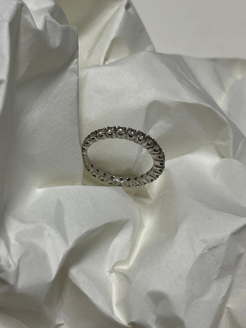 K18WG ダイヤモンド指輪