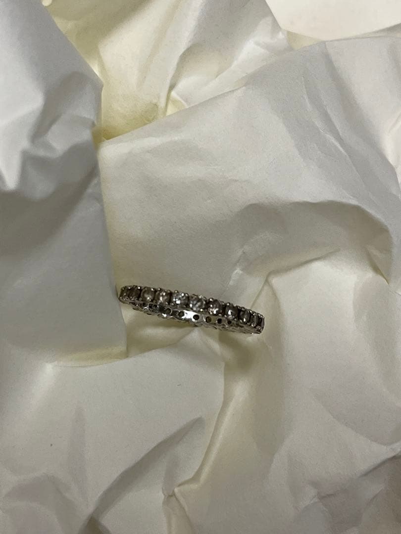 K18WG ダイヤモンド指輪