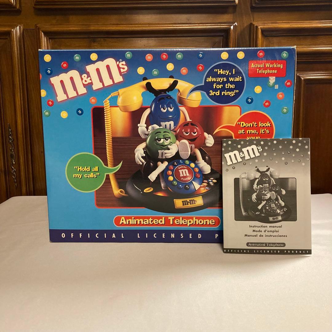 m&m's エムアンドエムズ キャラクターのおしゃべりする電話機 実際に使用可能