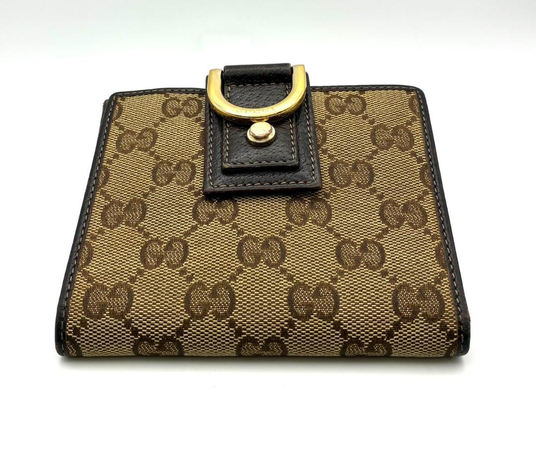 GUCCI グッチ 二つ折り財布 GGキャンバス レザー 1411411