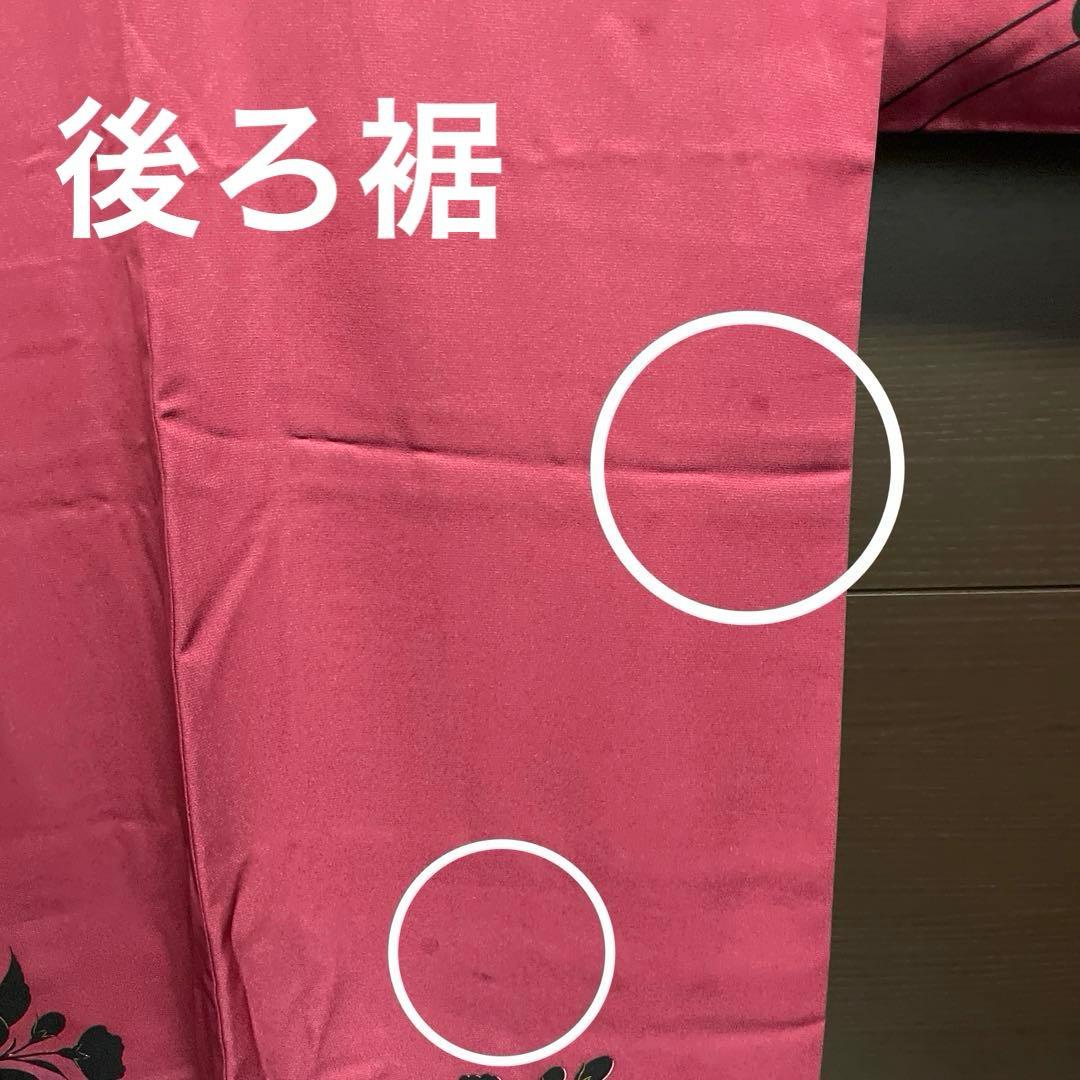 振袖フルセット　赤紫　桜　正絹　トールサイズ　商品説明必読！