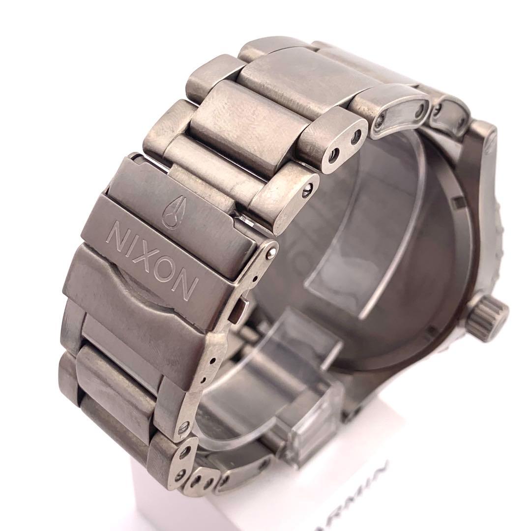 7-5386 NIXON 12I チタニウム アナログ腕時計 グレー