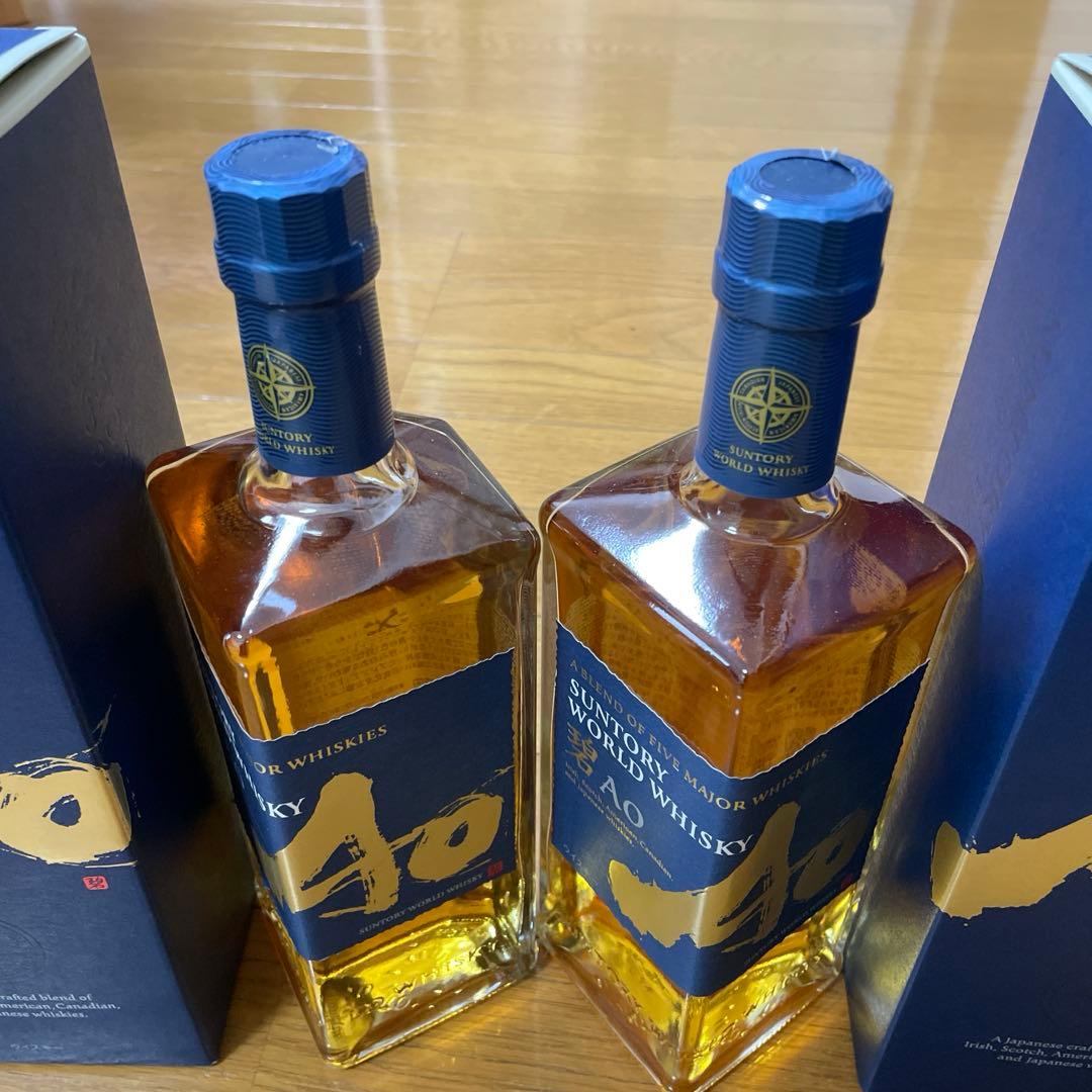 サントリーウィスキー　“碧　AO” 700ml 2本　【箱付き】