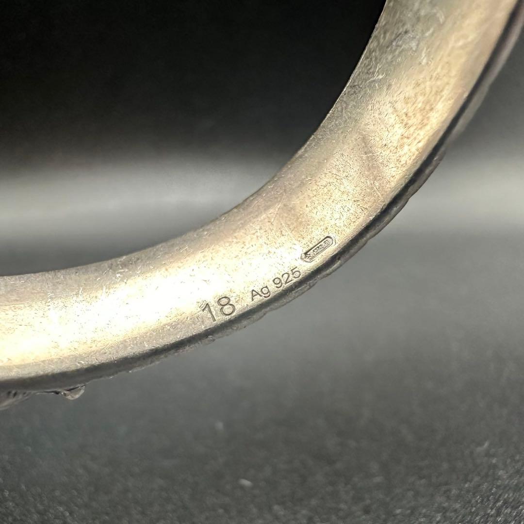 極美品✨　GUCCI　バングル　ブレスレット　キャットヘッド　ロゴ　1490