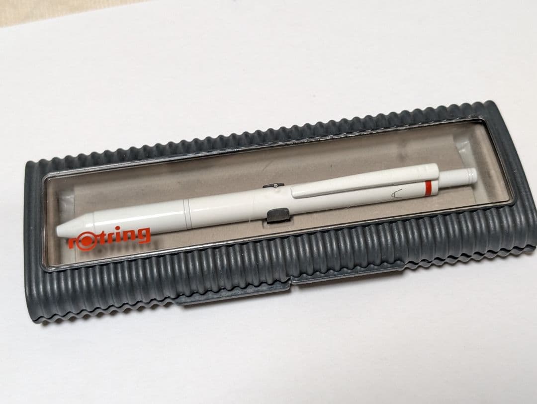 Rotring　無印良品　trio pen　ホワイト　ボールペン　振り子式