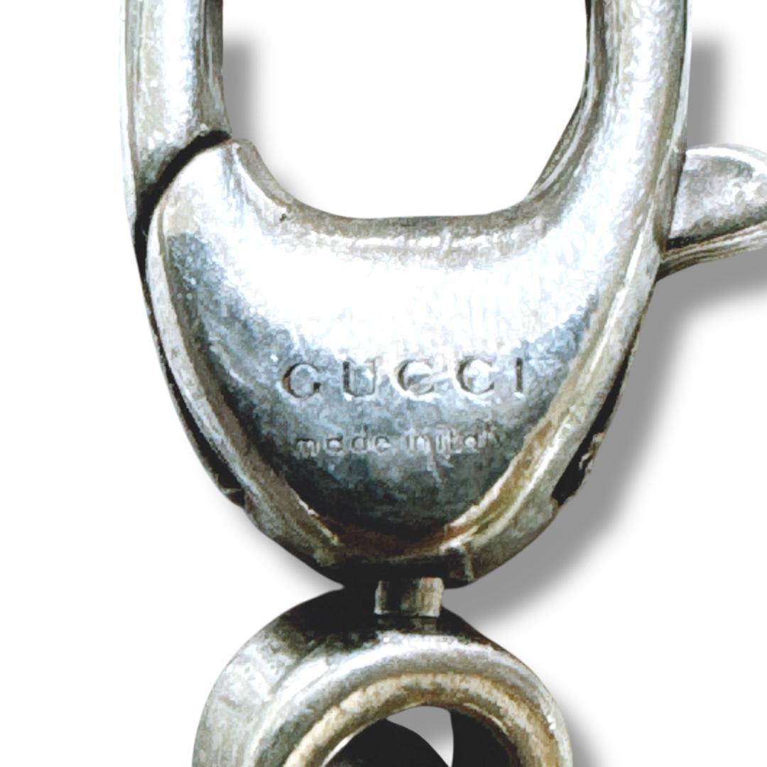 【美品】グッチ インターロッキング ブレスレット19号 SV925