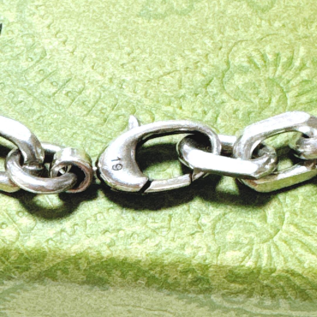 【美品】グッチ インターロッキング ブレスレット19号 SV925