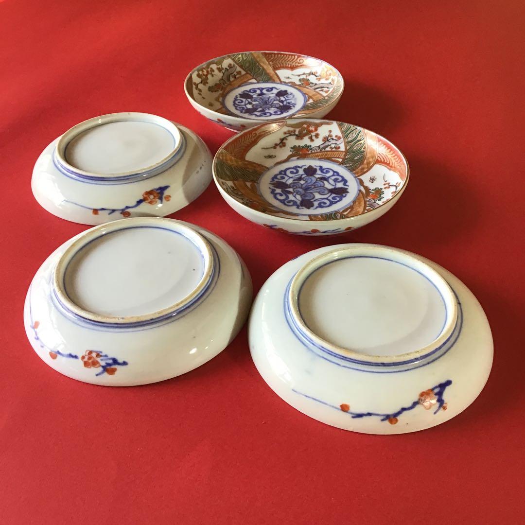 古伊万里　色絵子皿　5客