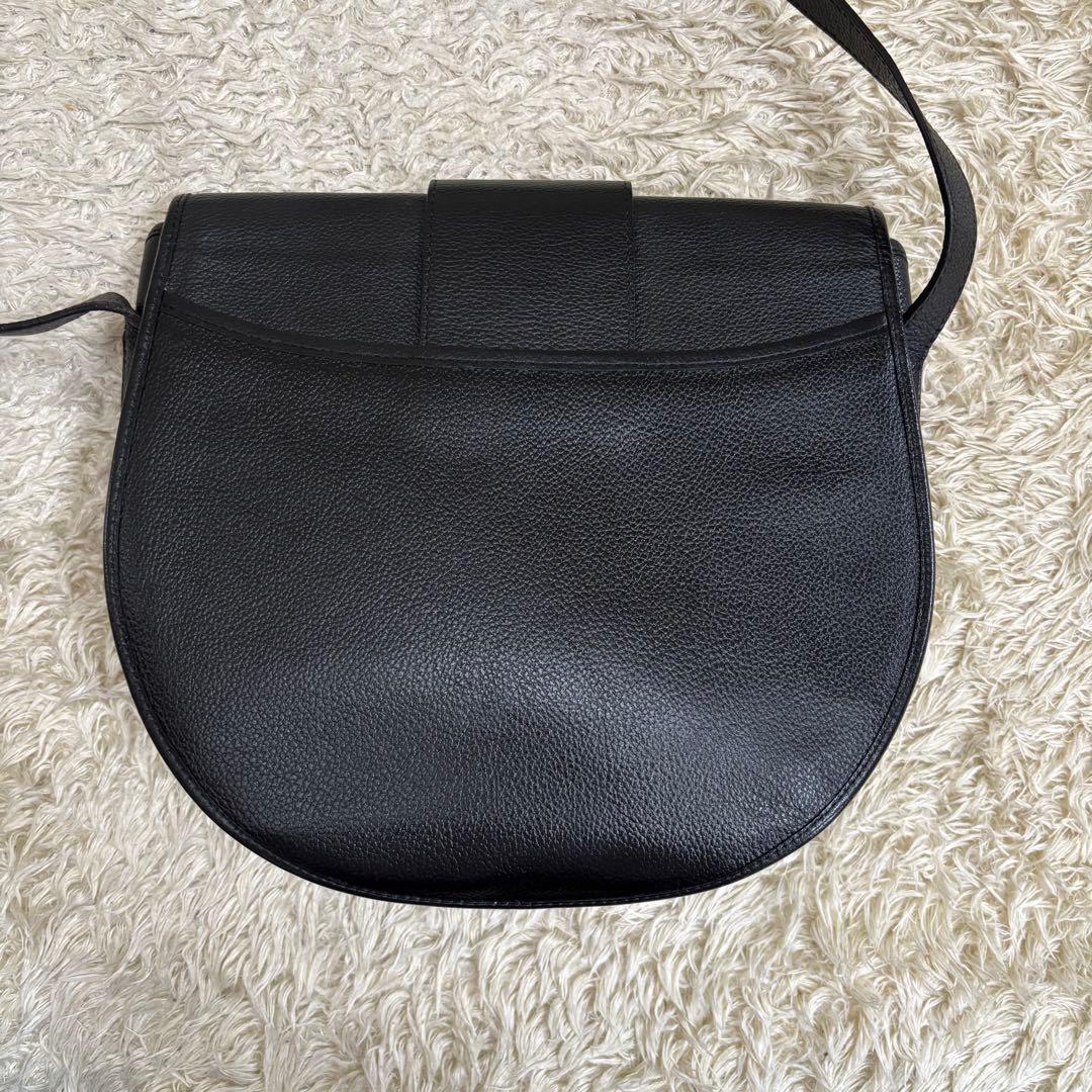 イヴサンローラン YSL ショルダーバッグ カサンドラ レザー 本革 ブラック