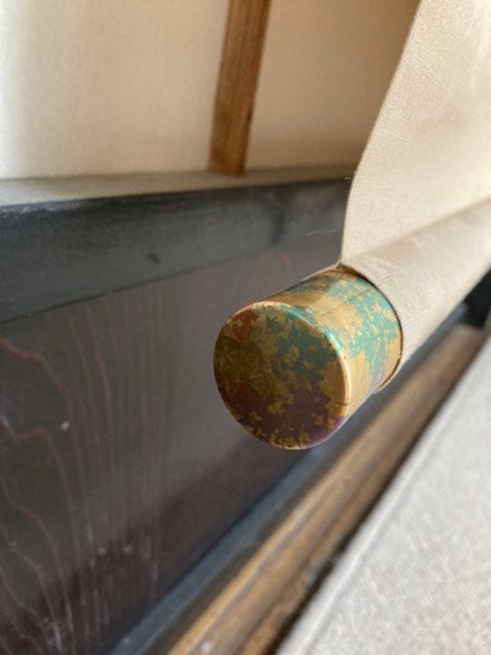 無弟　版画　長谷川富三郎　掛け軸　富士晴天