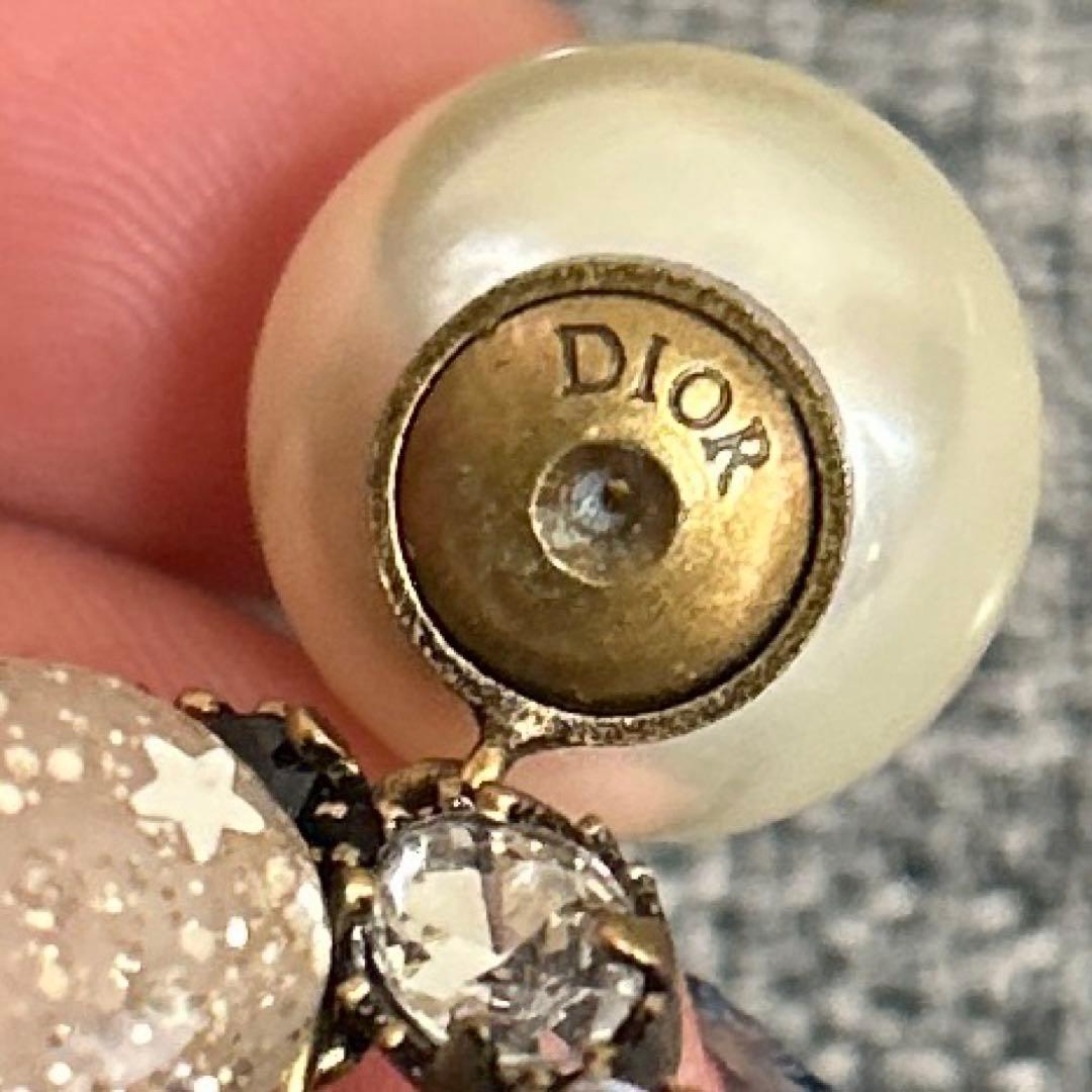 Jadior　クリスチャンディオール　ヴィンテージ　レインボー　パールピアス