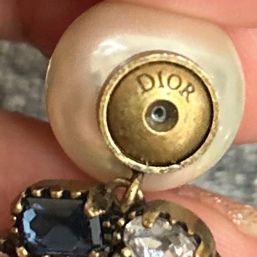 Jadior　クリスチャンディオール　ヴィンテージ　レインボー　パールピアス