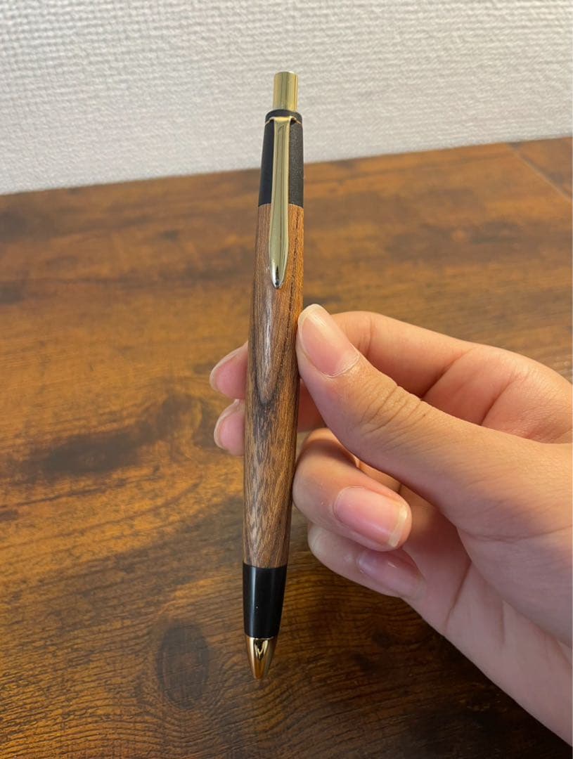 ボナンペン欅シャープペンシル　真鍮金具