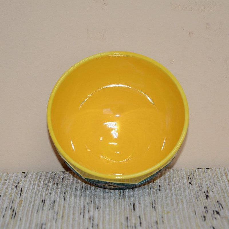 茶道具　黄交趾七宝紋茶碗　京焼　伊藤圭一　南山　美品　中古品　送料込み