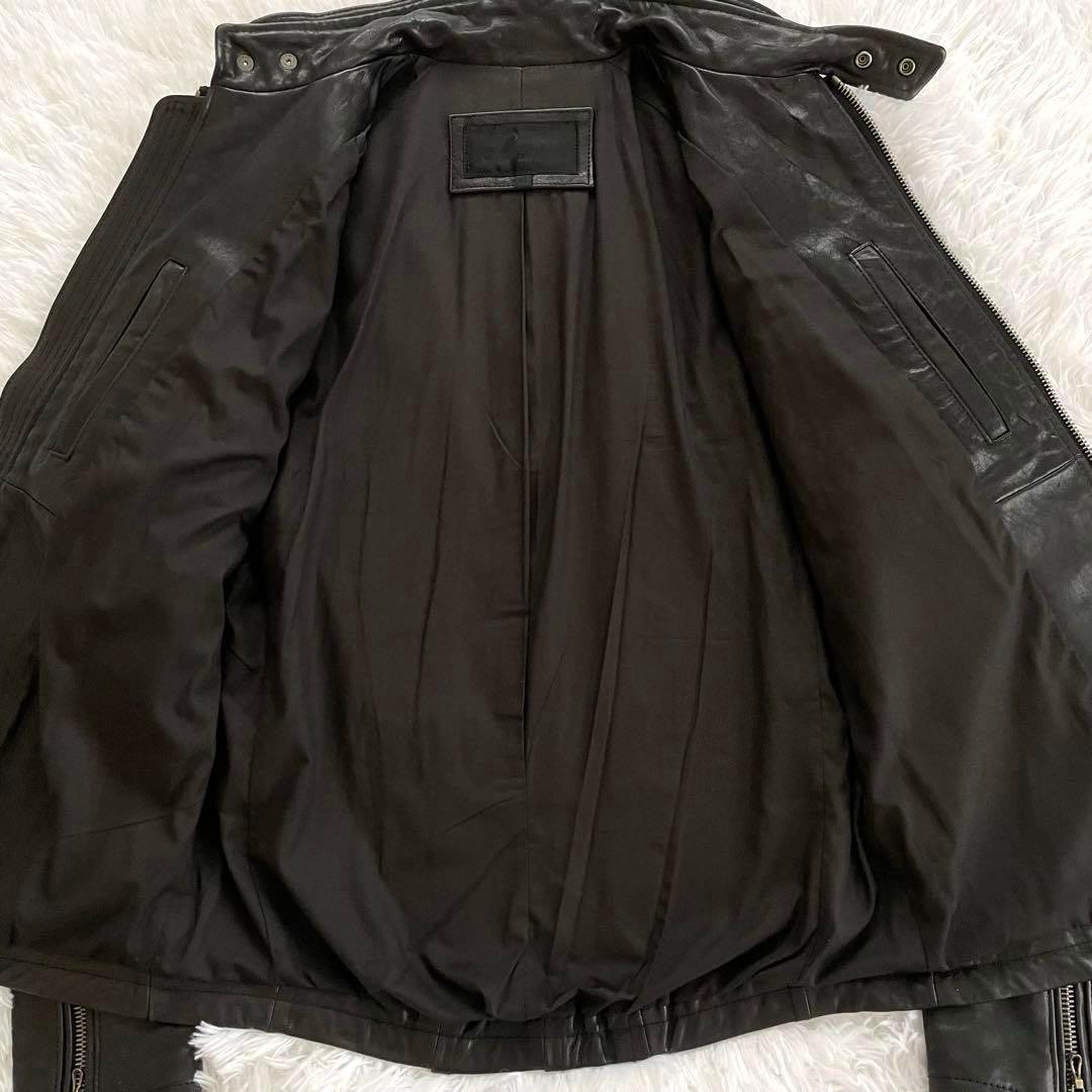 美品 ジャックローズラブメゾン シングルライダースジャケット ホースハイド 馬革