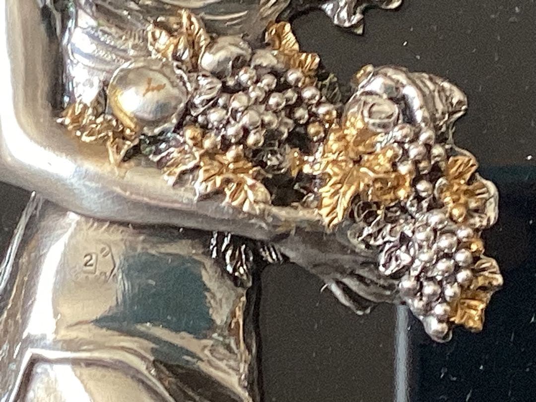 BRUNEL社イタリア製銀製立体女神レリーフ　額入り豪華ケース　カットガラス版