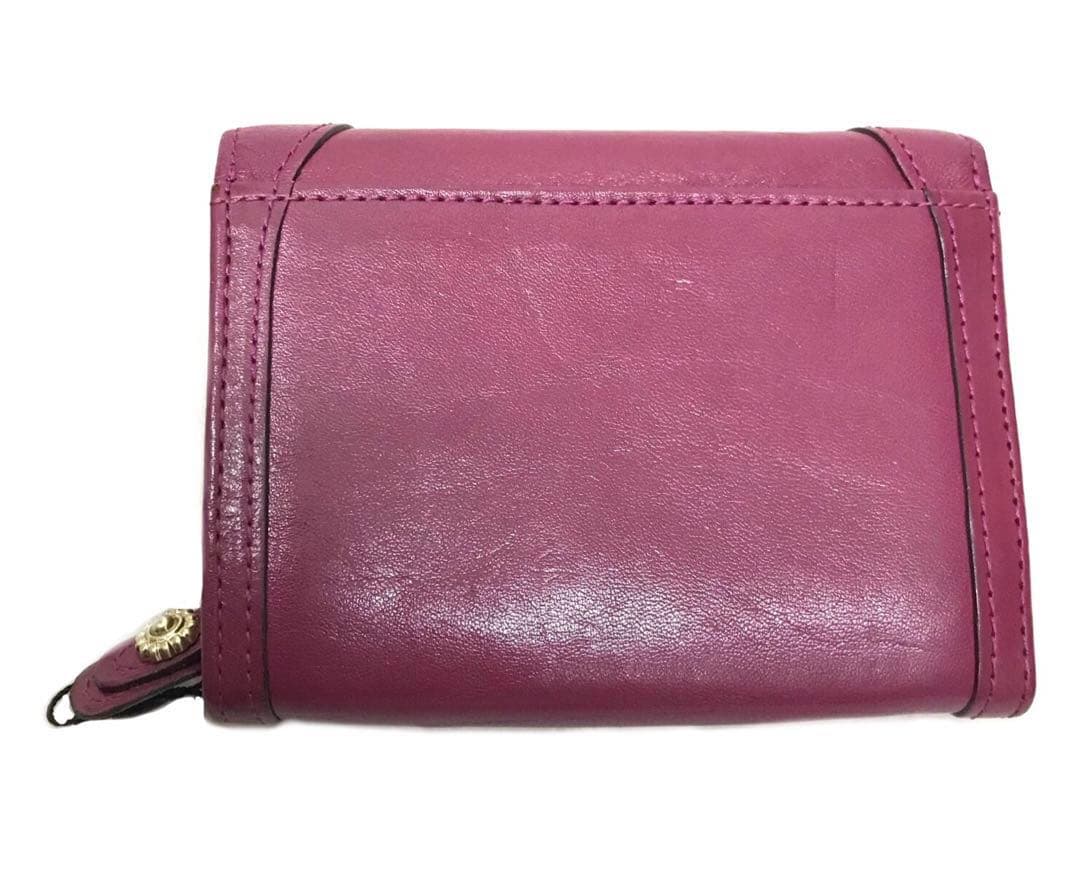 未使用ダコタDakota二つ折り財布レディースリードクラシックチェリーピンクレア