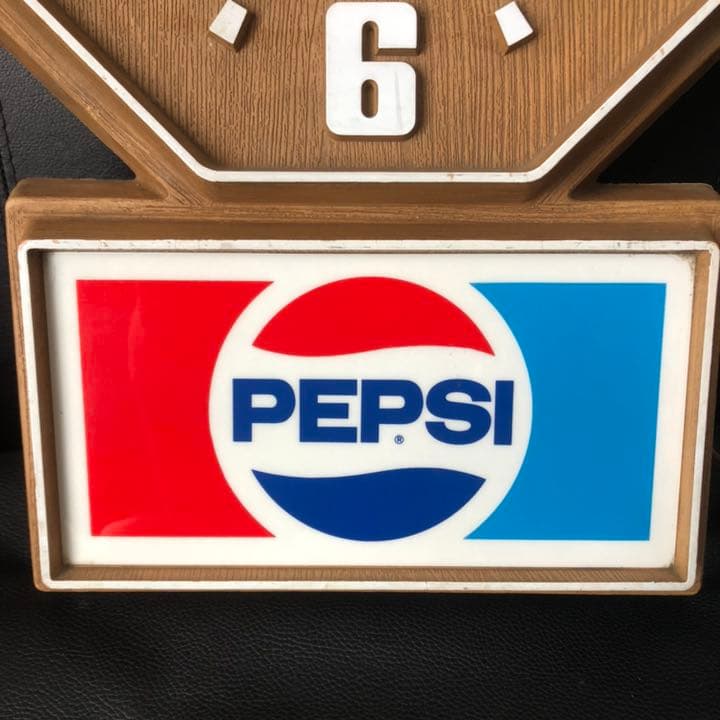 ビンテージ ★PEPSI COLA ペプシコーラ 壁掛け時計/1986年、当時物