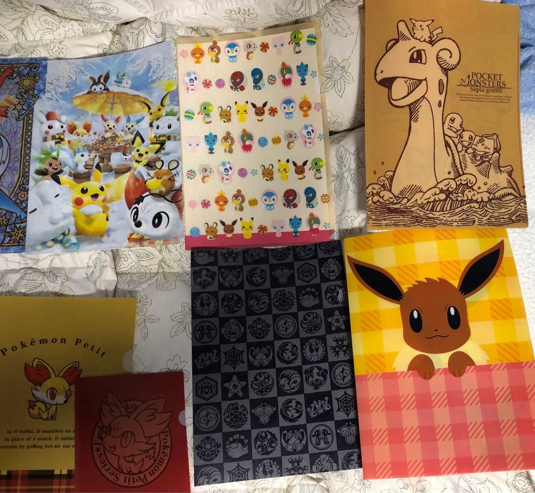 【バラ売可】ポケモンセンター　限定ほか68種　クリアファイル　専用フォルダ2種