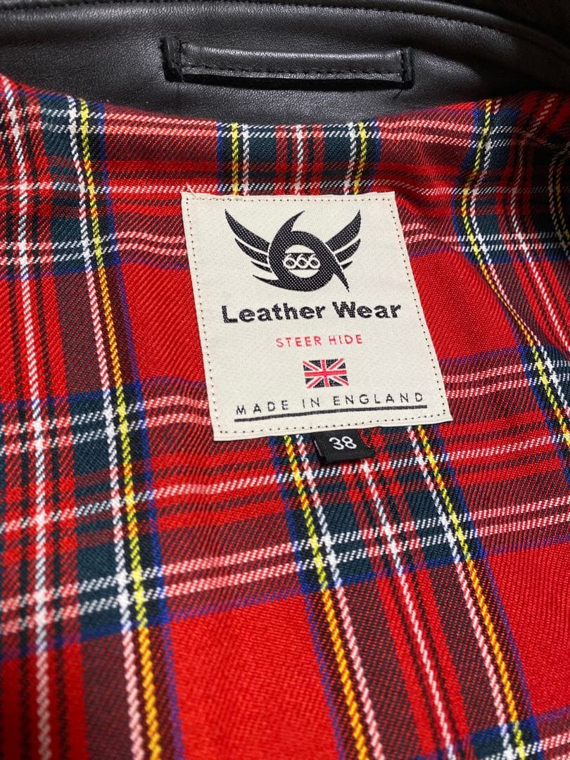 【希少・極美品】666 シングルライダース 旧ロゴ 英国製 38 ブラック