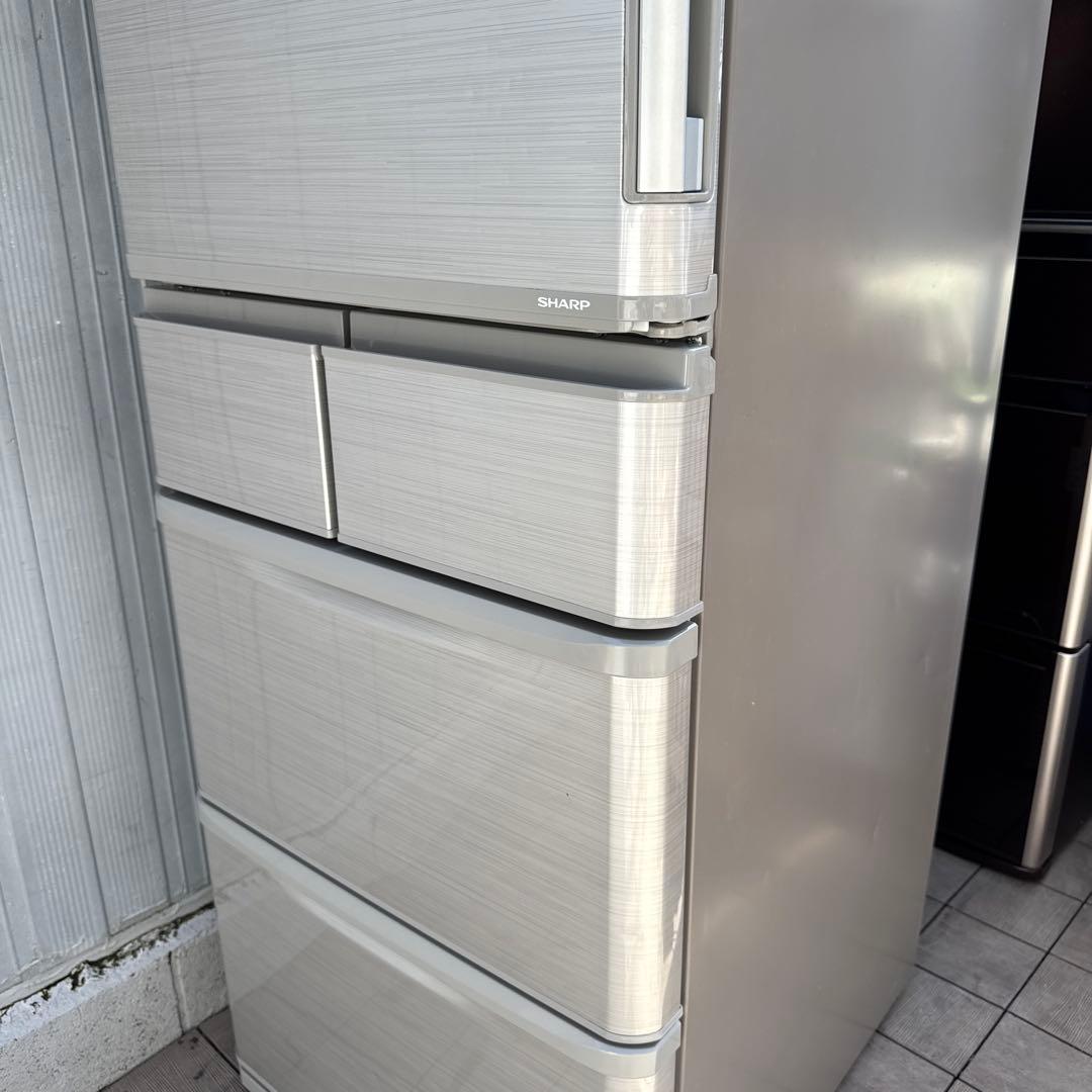 送料込 SHARP 冷蔵庫 どっちもドア プラズマクラスター搭載 412L