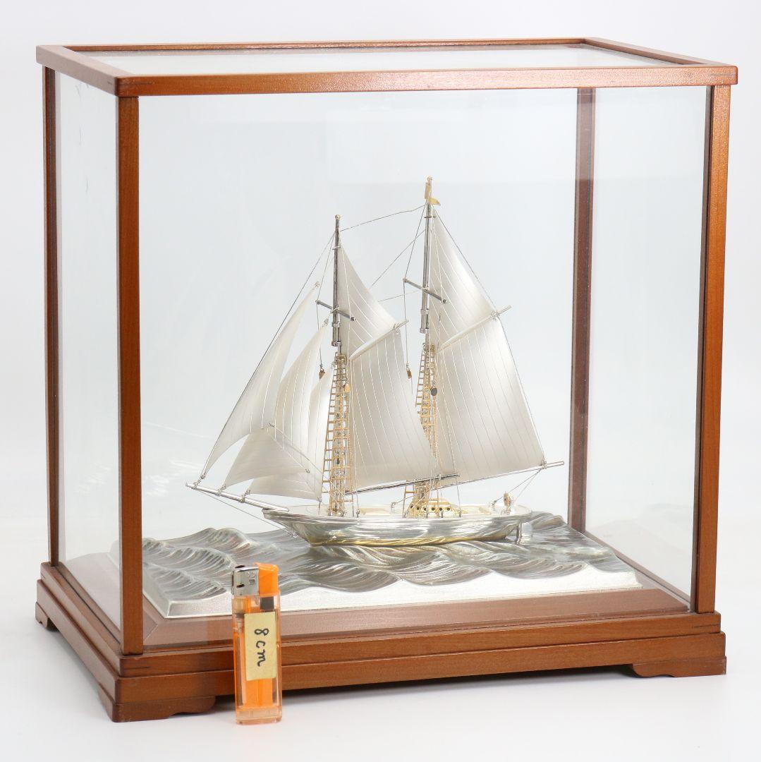 武比古製 銀製ヨット SILVER985刻印 約200g　GR955　GK1