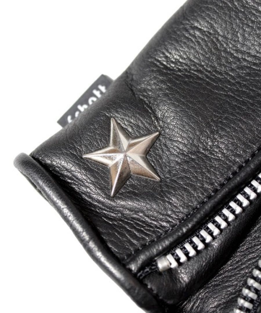 Schott ショット 手袋 グローブ レザー ジップ ワンスター冬用　ボア付き