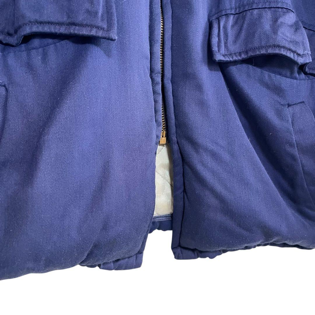 50s ウールギャバジン ジャケット ナス紺 襤褸 L相当 Conmatic