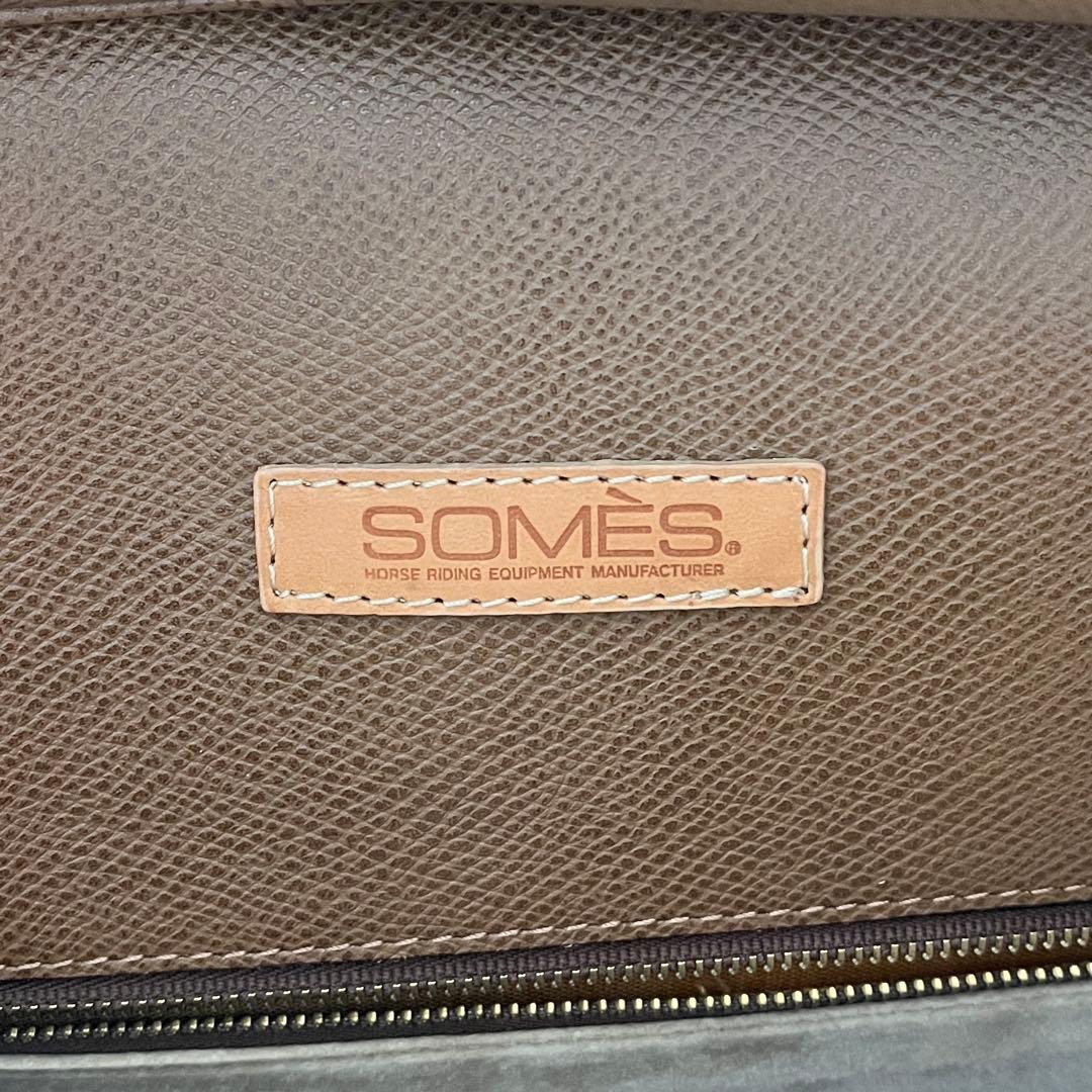 未使用級✨SOMES SADDLE ソメスサドル　ハンドバッグ　ブラウン　レザー