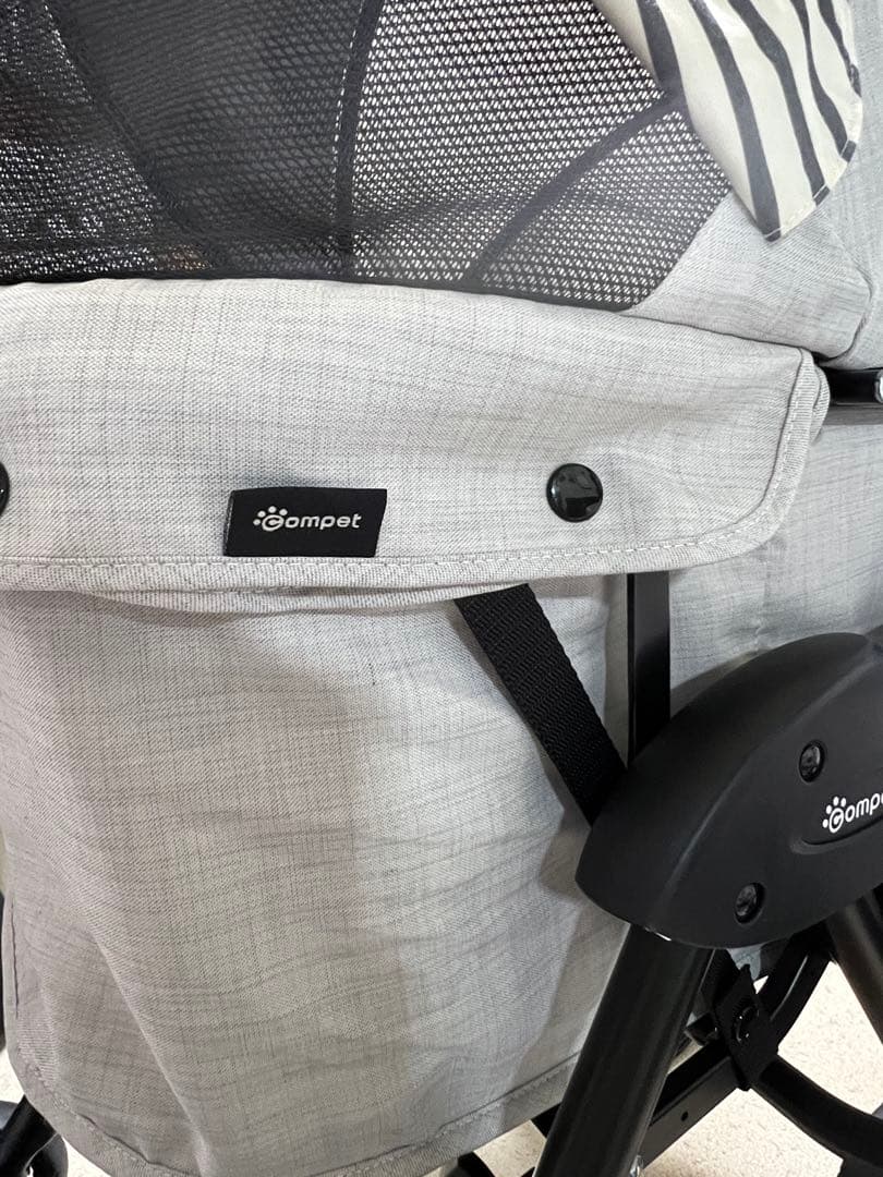 【中古】コムペット ミリミリライト ペットカート アッシュホワイト EGマット付