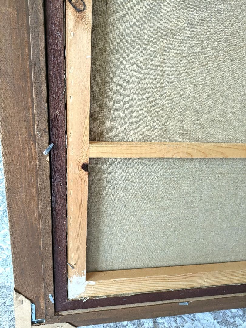 お値下げA✾稀少アンティーク調特特大ヨーロピアン額縁キャンバス付