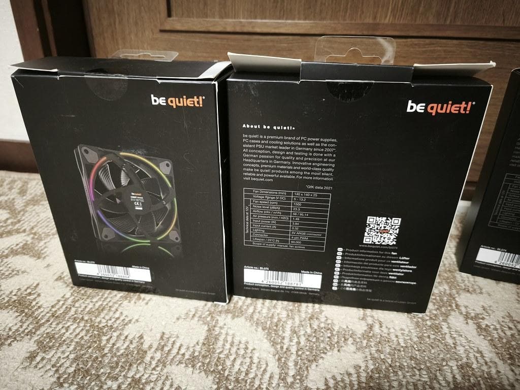 美品 be quiet! RGBファン 5個セット LIGHT WINGS