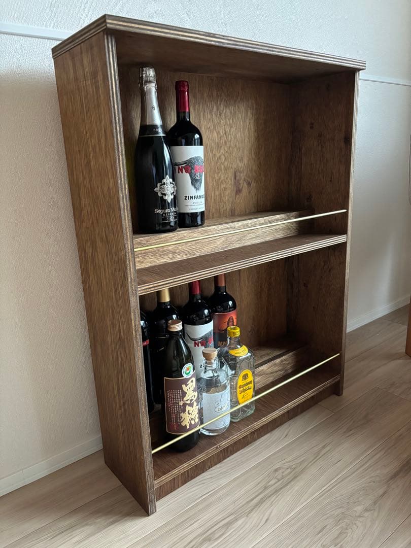 バーシェルフ（ウイスキーラック）W653 D215 H870